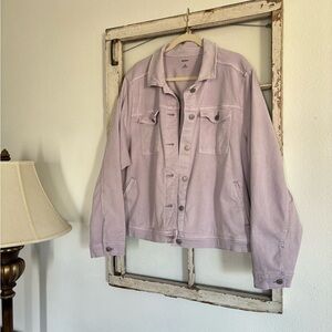 Women’s Jean Jacket Size 3X Lavender